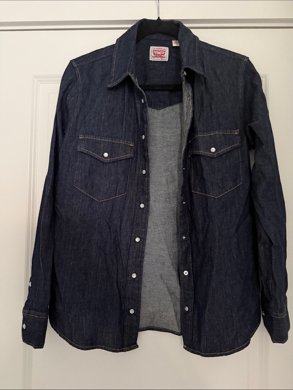 Levi's Dark Blue Denim Western Shirt Jacket